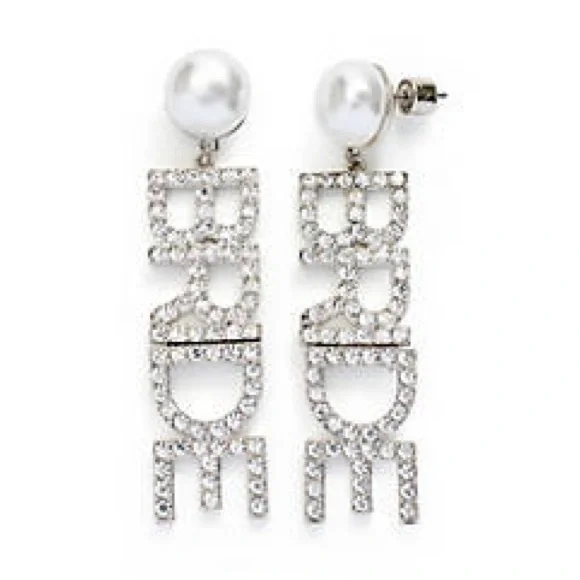 HP!! NWT Kleinfeld Pavé BRIDE Statement Drop Earrings - Picture 1 of 6